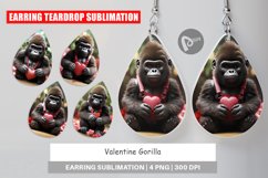 Earring Teardrop Valentine Gorilla Product Image 1