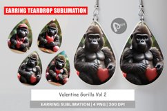 Earring Teardrop Valentine Gorilla Product Image 1