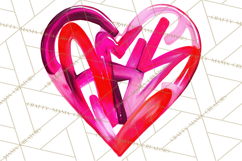 Graffiti Valentine PNG Clip Art, Street Art Hearts Love Product Image 4