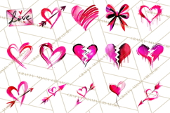 Graffiti Valentine PNG Clip Art, Street Art Hearts Love Product Image 6