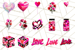 Graffiti Valentine PNG Clip Art, Street Art Hearts Love Product Image 7