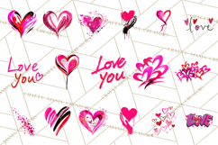 Graffiti Valentine PNG Clip Art, Street Art Hearts Love Product Image 3