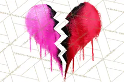 Graffiti Valentine PNG Clip Art, Street Art Hearts Love Product Image 4