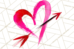 Graffiti Valentine PNG Clip Art, Street Art Hearts Love Product Image 2