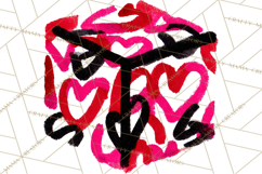 Graffiti Valentine PNG Clip Art, Street Art Hearts Love Product Image 5
