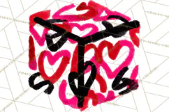 Graffiti Valentine PNG Clip Art, Street Art Hearts Love Product Image 5