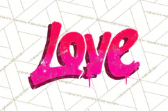 Graffiti Valentine PNG Clip Art, Street Art Hearts Love Product Image 3