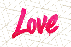 Graffiti Valentine PNG Clip Art, Street Art Hearts Love Product Image 4