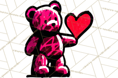 Graffiti Valentine PNG Clip Art, Street Art Hearts Love Product Image 3