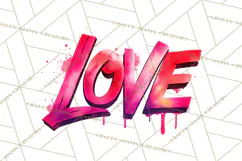 Graffiti Valentine PNG Clip Art, Street Art Hearts Love Product Image 5
