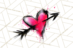 Graffiti Valentine PNG Clip Art, Street Art Hearts Love Product Image 2