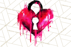 Graffiti Valentine PNG Clip Art, Street Art Hearts Love Product Image 3