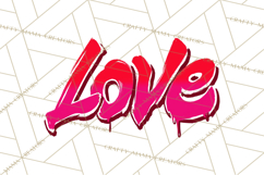 Graffiti Valentine PNG Clip Art, Street Art Hearts Love Product Image 2