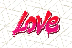 Graffiti Valentine PNG Clip Art, Street Art Hearts Love Product Image 2