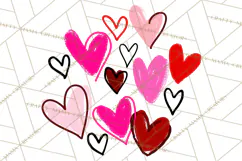 Graffiti Valentine PNG Clip Art, Street Art Hearts Love Product Image 2