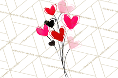 Graffiti Valentine PNG Clip Art, Street Art Hearts Love Product Image 2