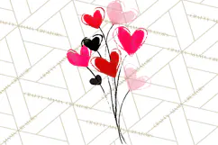 Graffiti Valentine PNG Clip Art, Street Art Hearts Love Product Image 2