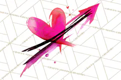 Graffiti Valentine PNG Clip Art, Street Art Hearts Love Product Image 3