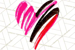 Graffiti Valentine PNG Clip Art, Street Art Hearts Love Product Image 3
