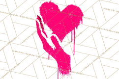 Graffiti Valentine PNG Clip Art, Street Art Hearts Love Product Image 3