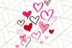 Graffiti Valentine PNG Clip Art, Street Art Hearts Love Product Image 5