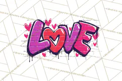 Graffiti Valentine PNG Clip Art, Street Art Hearts Love Product Image 3