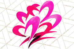 Graffiti Valentine PNG Clip Art, Street Art Hearts Love Product Image 3