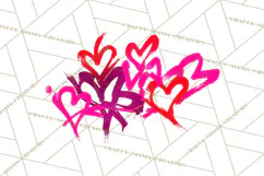 Graffiti Valentine PNG Clip Art, Street Art Hearts Love Product Image 4