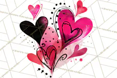 Graffiti Valentine PNG Clip Art, Street Art Hearts Love Product Image 3