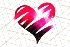 Graffiti Valentine PNG Clip Art, Street Art Hearts Love Product Image 2