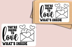 valentine happy mail presized label for thermal printer ready to print