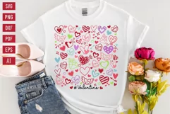 Valentine Svg, Valentine's Day Svg, Heart Svg, Love Svg Png. Product Image 1