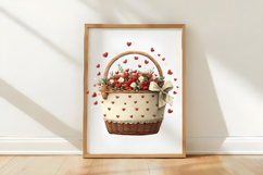 Valentine Heart Basket Clipart Product Image 3