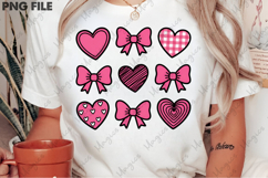 Valentine Heart &amp; Bow Clipart Product Image 2