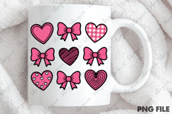 Valentine Heart &amp; Bow Clipart Product Image 4