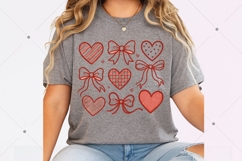 Valentine Heart &amp; Bow Coquette, Valentine Coquette Bow PNG Product Image 5