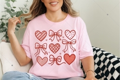 Valentine Heart &amp; Bow Coquette, Valentine Coquette Bow PNG Product Image 6