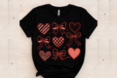 Valentine Heart &amp; Bow Coquette, Valentine Coquette Bow PNG Product Image 10