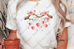 Valentine Heart Branch Png Product Image 2