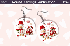 Goose Heart Round Earrings | Cute Animal Earrings Product Image 1