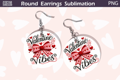 Bow Round Earrings | Valentine Round Earrings Product Image 1