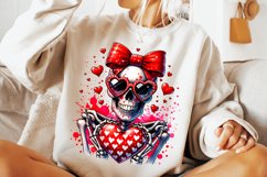 Skeleton Valentine PNG, Valentine&#039;s Day Funny Skeleton PNG Product Image 3