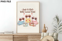 Valentine Heart Love Cat PNG Product Image 3