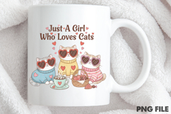 Valentine Heart Love Cat PNG Product Image 4