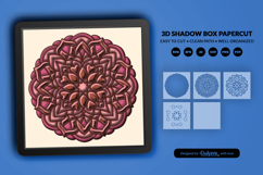 Valentine Heart Mandala 3D Shadow Box Product Image 1