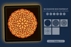 Valentine Heart Mandala 3D Shadow Box Product Image 3