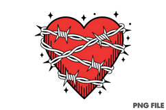 Valentine Heart Png, Anti-Valentine Png Product Image 1
