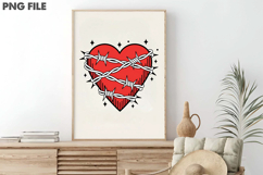 Valentine Heart Png, Anti-Valentine Png Product Image 3