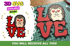 Groovy Love topper 3D SVG Product Image 1