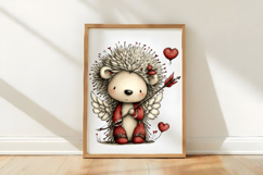 Valentine Hedgehog Clipart Product Image 3